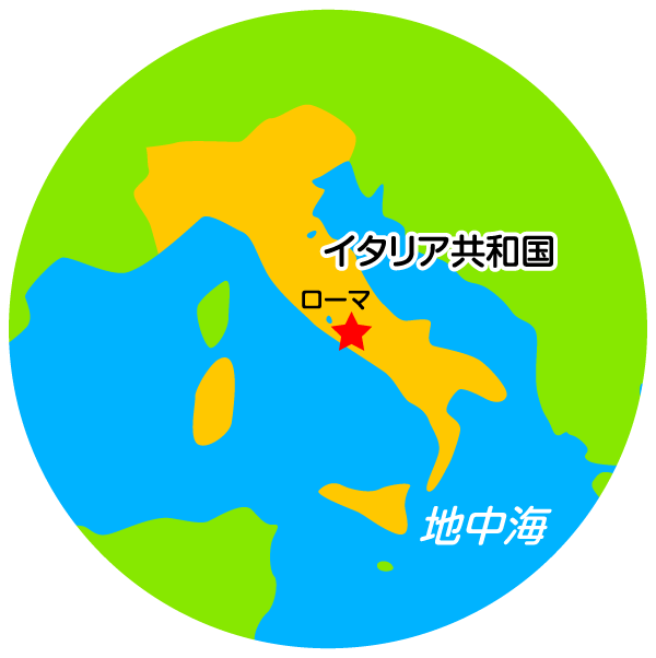 イタリア共和国 拡大地図