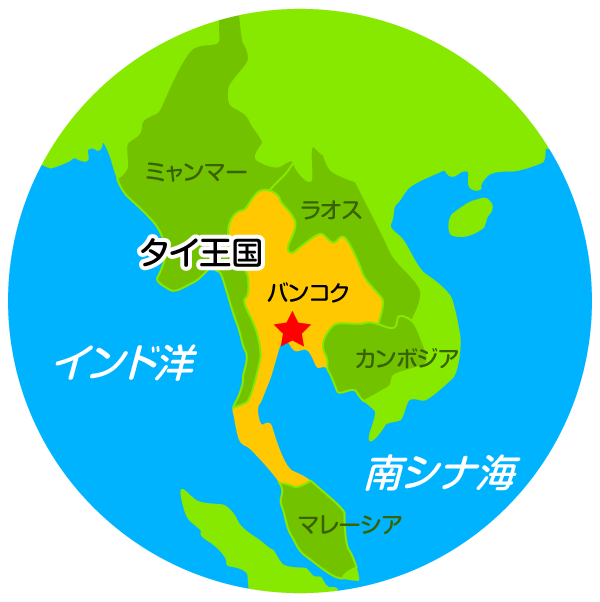 タイ王国 拡大地図
