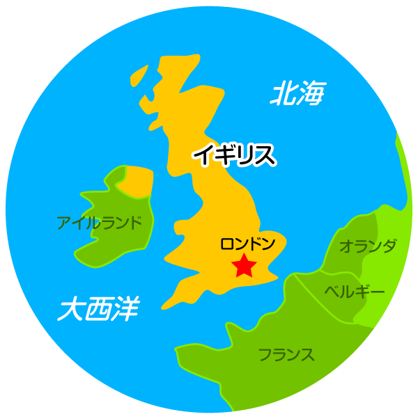 イギリス 拡大地図