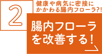 腸内フローラを改善する！