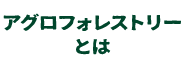 アグロフォレストリーとは