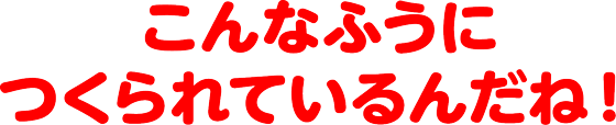 こんなふうにつくられているんだね！