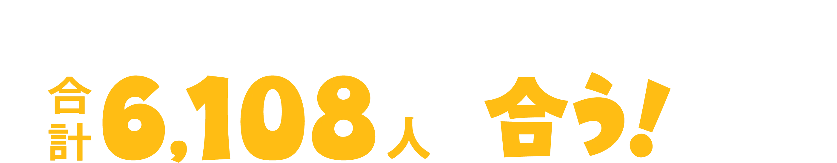 3日間の来場者数6,428人中、合計6,108人が合う！と回答