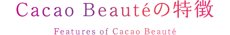 Cacao Beautéの特徴