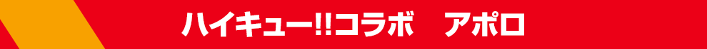 ハイキュー!!コラボ　アポロ