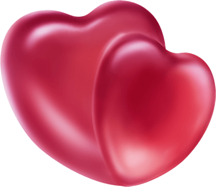 ダブルハート型のグミ