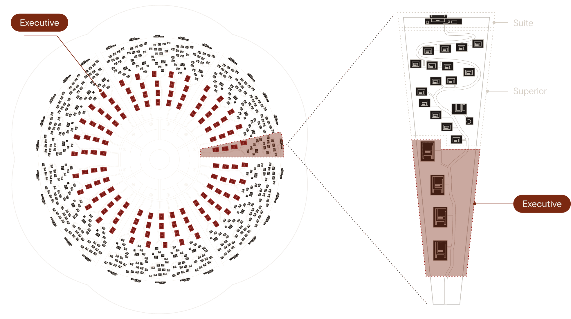 「cluster (クラスター)」 バーチャル空間上での再現マップ executive