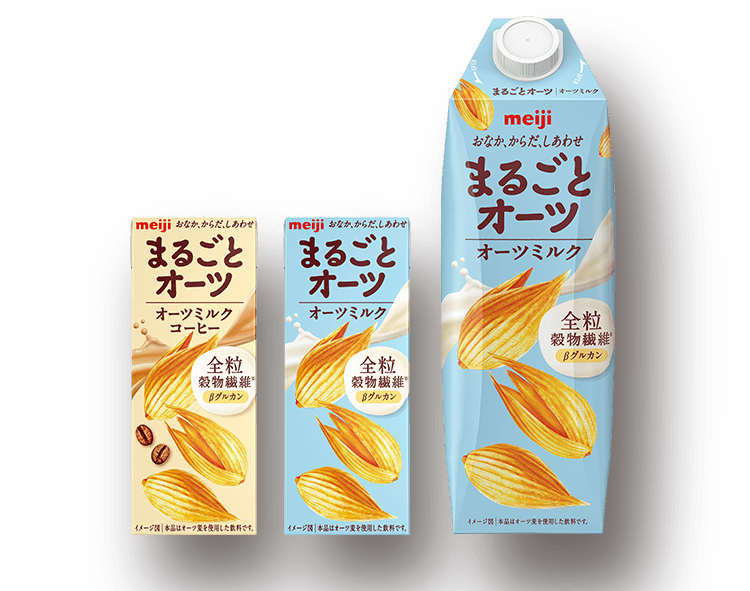 まるごとオーツ オーツミルク 製品画像：200mlと1000ml