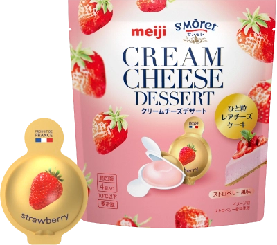 写真：クリームチーズデザート ストロベリー風味