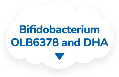 Bifidobacterium OLB6378 and DHA