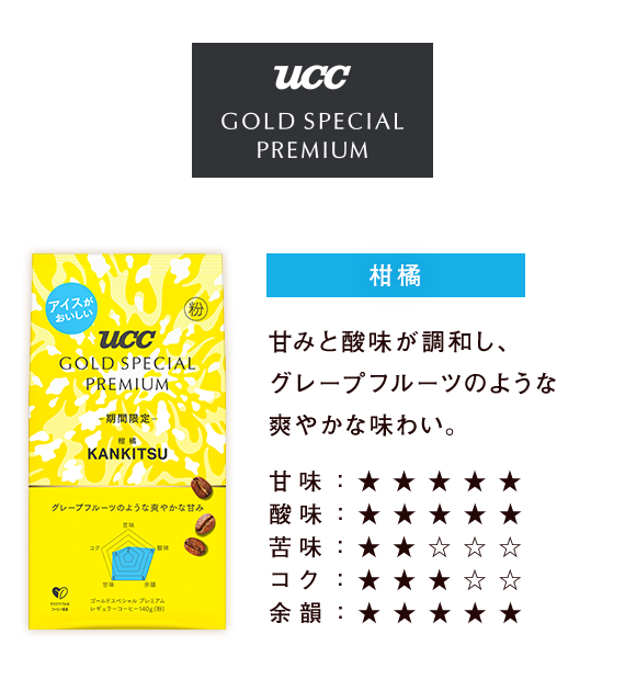 UCC GOLD SPECIAL PREMIUM 柑橘