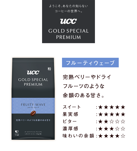UCC GOLD SPECIAL PREMIUM フルーティウェーブ