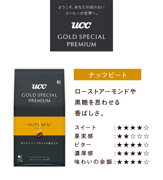 UCC GOLD SPECIAL PREMIUM ナッツビート