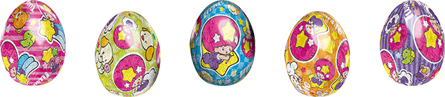 キラキラがいっぱい詰まった楽しくてかわいいたまご型チョコレート