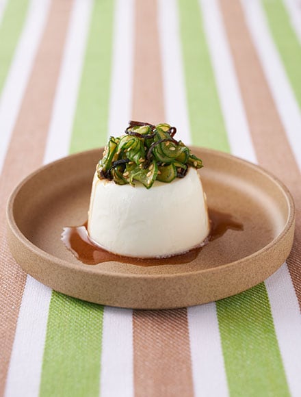 塩昆布ときゅうりの冷奴