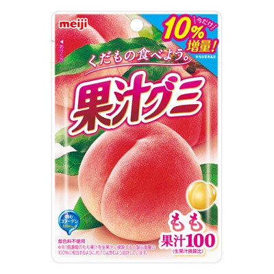 写真:果汁グミもも増量 57g
