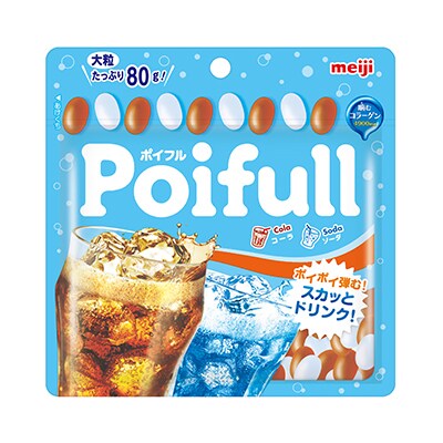 写真:大粒ポイフルパウチ コーラ&ソーダ 80g