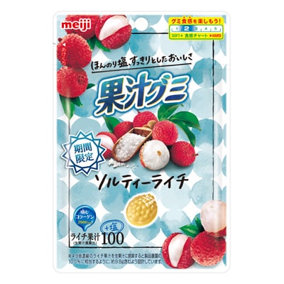 写真:果汁グミソルティーライチ 47g
