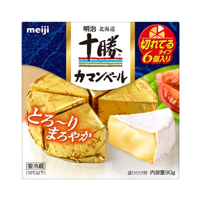写真:明治北海道十勝カマンベールチーズ切れてるタイプ 90g