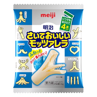 写真:明治さいておいしいモッツァレラ4本入り 46g
