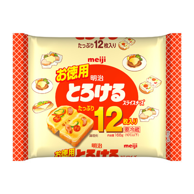 写真:明治お徳用とろけるスライスチーズ12枚入り 168g