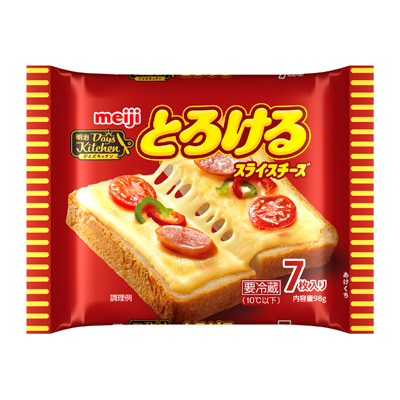 写真:明治デイズキッチンとろけるスライスチーズ7枚入り 98g