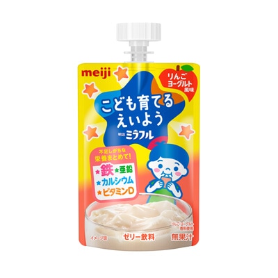 写真:明治ミラフル ゼリー りんごヨーグルト風味 100g