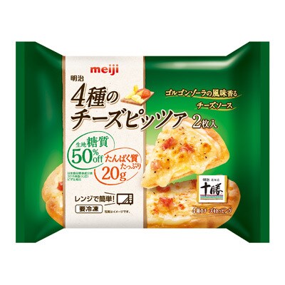 写真:明治4種のチーズピッツァ2枚入