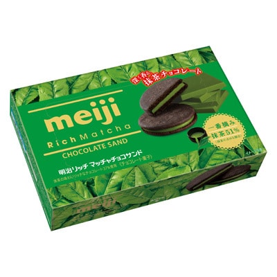 リッチ抹茶チョコサンド 6枚 チョコレート 株式会社 明治 Meiji Co Ltd
