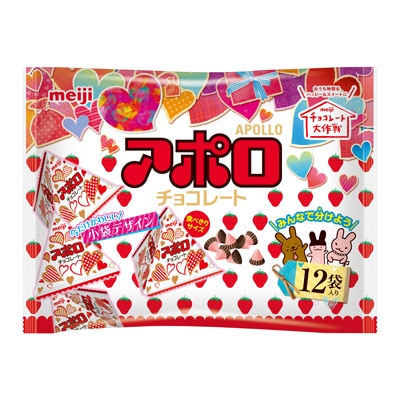 アポロ袋 12袋 チョコレート 株式会社 明治 Meiji Co Ltd