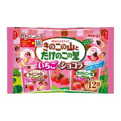 きのこの山とたけのこの里いちご ショコラ 12袋 チョコレート 株式会社 明治 Meiji Co Ltd