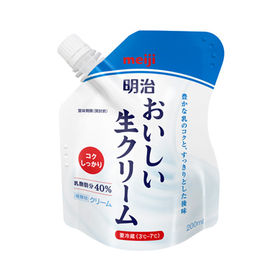 写真:明治おいしい生クリーム 200ml