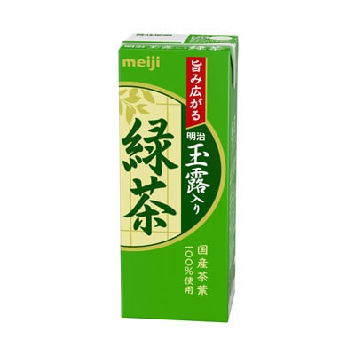 写真:明治玉露入り緑茶 200ml