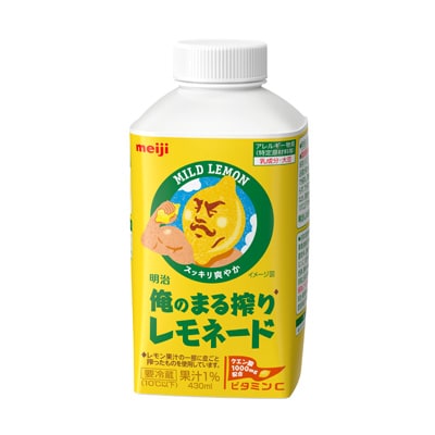 写真:明治俺のまる搾りレモネード 430ml