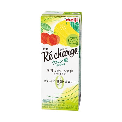 写真:明治 Ré charge クエン酸 アセロラ＆グレープフルーツ風味 200ml