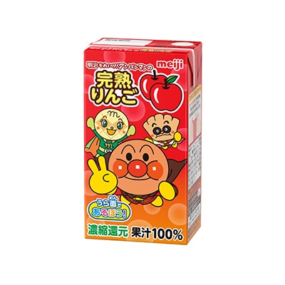 明治それいけ アンパンマンの完熟りんご 125ml 飲料 株式会社 明治 Meiji Co Ltd