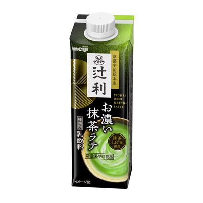 写真:辻󠄀利 お濃い抹茶ラテ 210ml