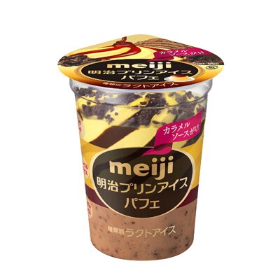 写真:明治 プリンアイス パフェ 185ml