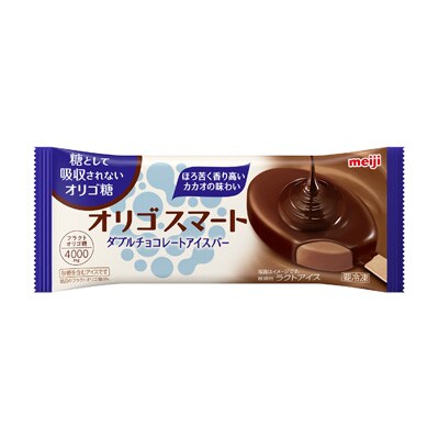 写真:明治 オリゴスマート ダブルチョコレートアイスバー 82ml