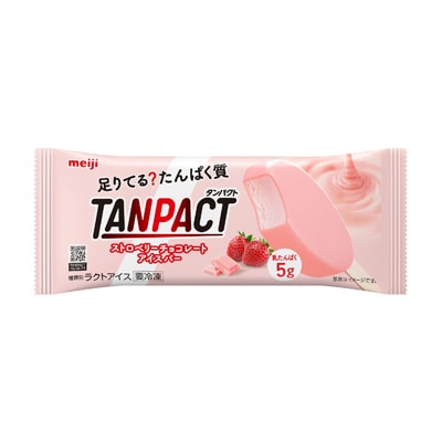 写真:明治TANPACT ストロベリーチョコレートアイスバー 81ml