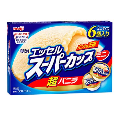 明治 エッセル スーパーカップミニ 超バニラ 90ml 6個 アイス 株式会社 明治 Meiji Co Ltd