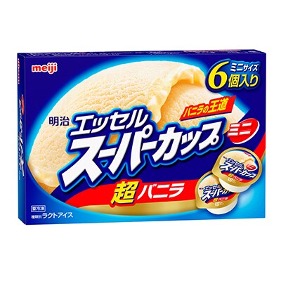 写真:明治 エッセル スーパーカップミニ 超バニラ 90ml × 6個