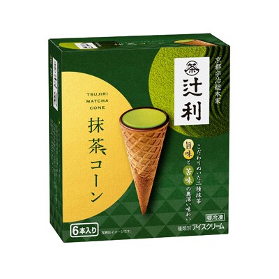 辻 利 抹茶コーン 36ml 6本 アイス 株式会社 明治 Meiji Co Ltd