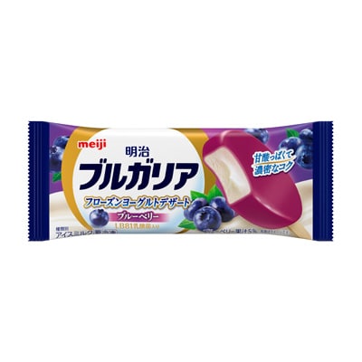 写真:明治 ブルガリア フローズンヨーグルトデザート ブルーベリー 85ml