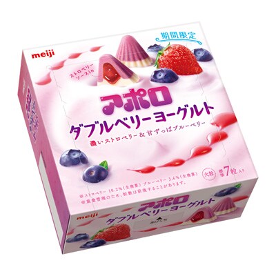 大粒アポロダブルベリーヨーグルト 44g キッズ キャラクター 株式会社 明治 Meiji Co Ltd