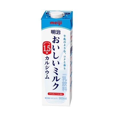 明治おいしいミルク カルシウム 900ml 牛乳 乳飲料 株式会社 明治 Meiji Co Ltd