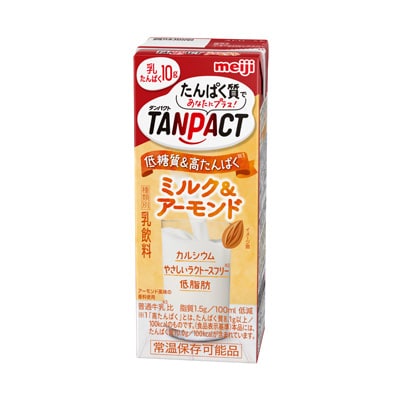 写真:明治TANPACTミルク＆アーモンド 200ml