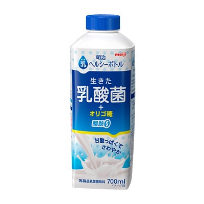 写真:明治乳ヘルシーボトル 生きた乳酸菌+オリゴ糖 700ml
