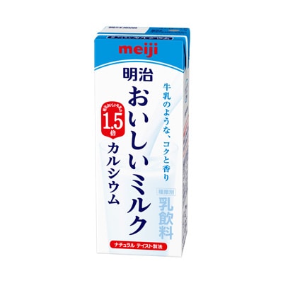 明治おいしいミルク カルシウム 0ml 牛乳 乳飲料 株式会社 明治 Meiji Co Ltd