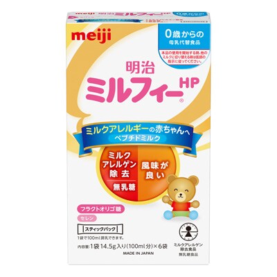 明治ミルフィーhp スティックパック 14 5g 6袋 粉ミルク 液体ミルク 株式会社 明治 Meiji Co Ltd